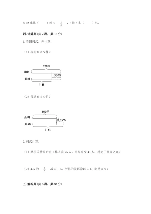 北京版六年级下册数学期中测试卷及答案（各地真题）.docx