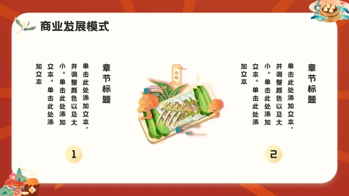国潮风餐饮行业美食宣传通用PPT模板