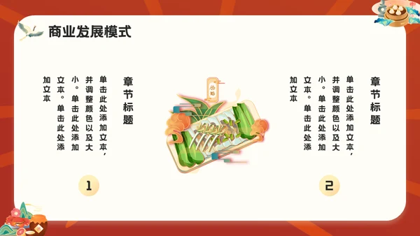 国潮风餐饮行业美食宣传通用PPT模板