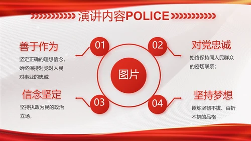 大气时尚司法警察公安工作总结动态PPT模板