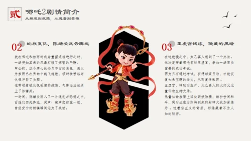 哪吒之魔童闹海哪吒2剧情简介通用PPT模板