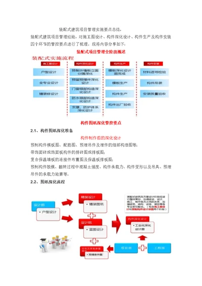 装配式建筑项目管理实施要点总结