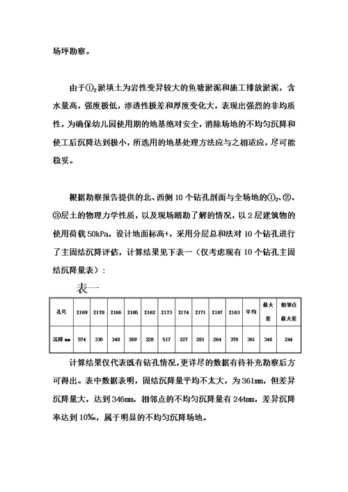 地基处理施工综合方案软基处理模板