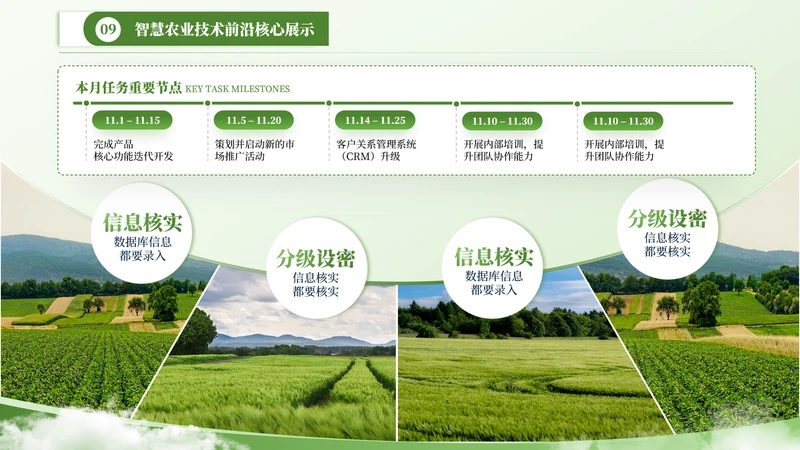 绿色乡村风景图片排版图文页