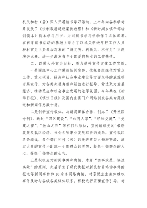 开发区年度宣传思想工作总结.docx