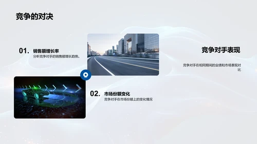 季度汽车行业财报PPT模板