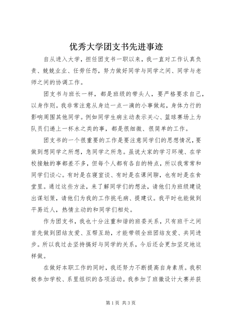 优秀大学团支书先进事迹.docx