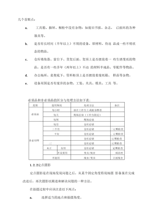 公司6S管理实施方案