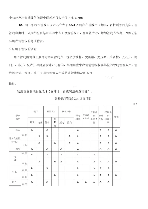 综合整治工程地下管线探测技术设计书