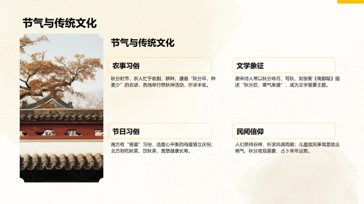 二十四节气秋分PPT模板