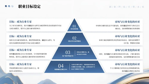 蓝色高级商务个人职业规划通用PPT模板