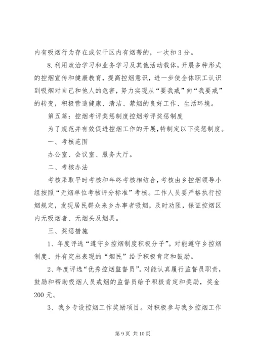 学校控烟考评奖惩制度.docx