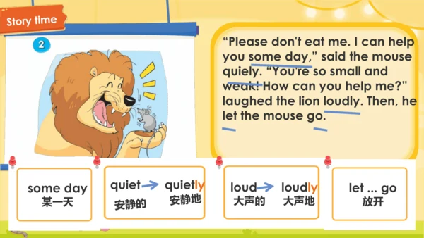 Unit 1 The lion and the mouse Period1（课件(共49张PPT)