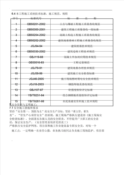 钢结构厂房承台柱基础施工实施总结方案