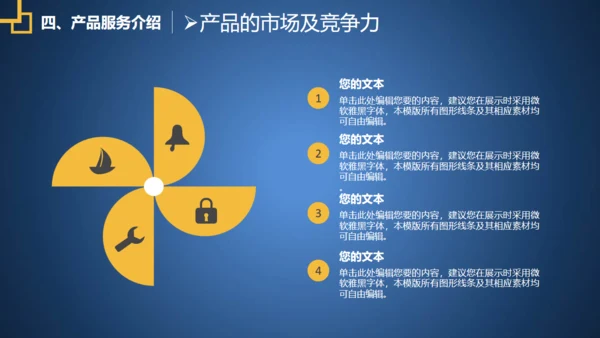 蓝色融资商业创业计划书通用PPT模板