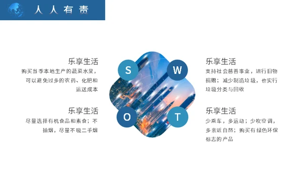 地球一小时活动宣传介绍通用PPT模板