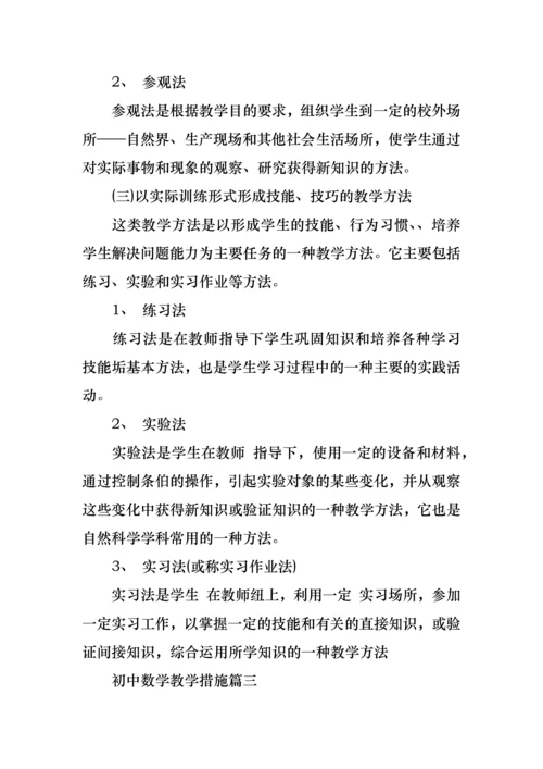 初中数学教学措施.docx