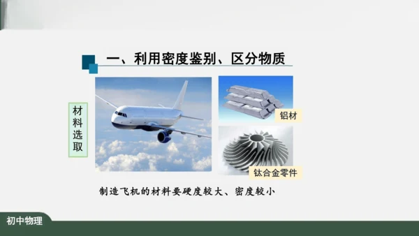 人教版 初中物理 八年级上册 第六章 质量和密度 6.4 密度与社会生活 课件（共35张PPT）
