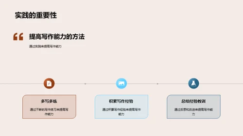 掌握写作 打造自我