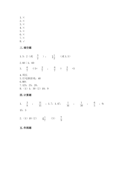 人教版六年级上册数学期末测试卷带答案（培优）.docx