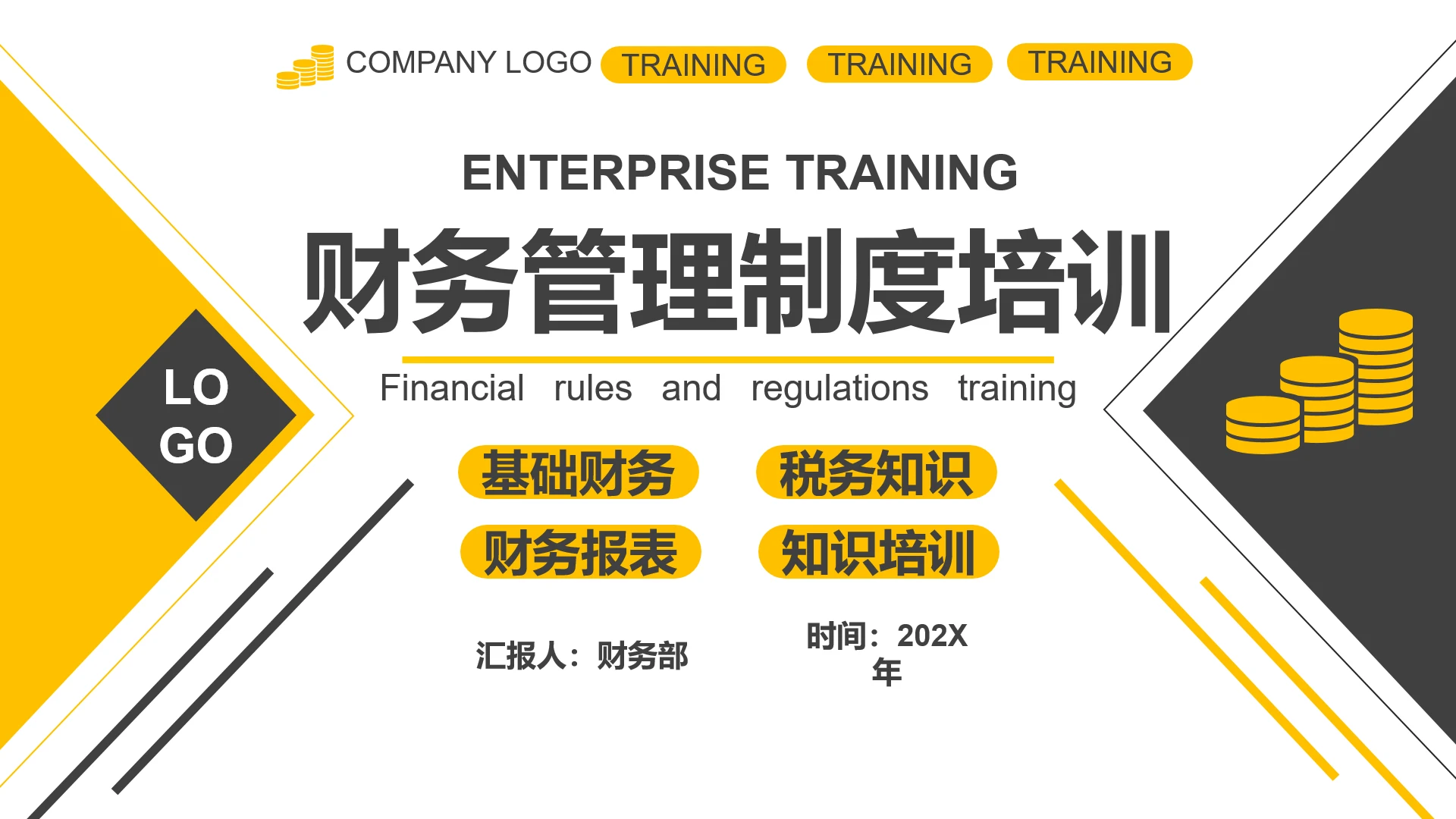 企业财务管理制度培训公司财务报销流程培训PPT