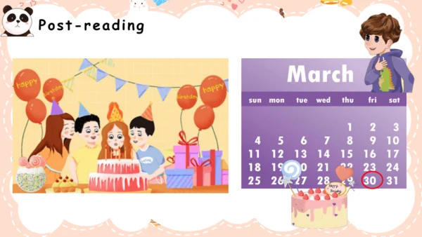 Unit3 My school calendar part B Read and write 课件(