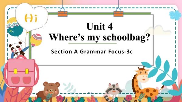 Unit4  Section A Grammar Focus-3c 课件（新目标七年级上册Unit 