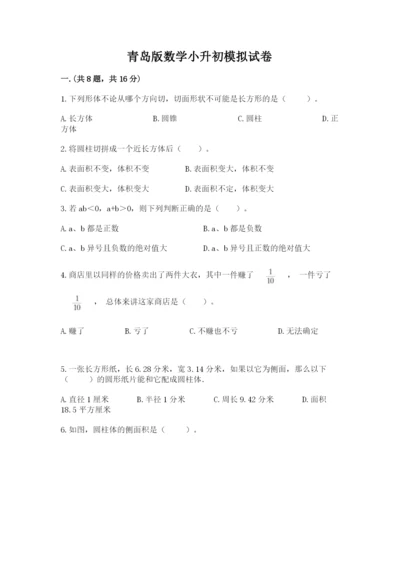 青岛版数学小升初模拟试卷含答案（预热题）.docx