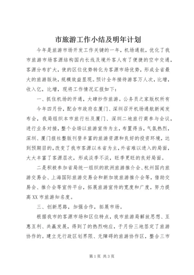 市旅游工作小结及明年计划_1.docx