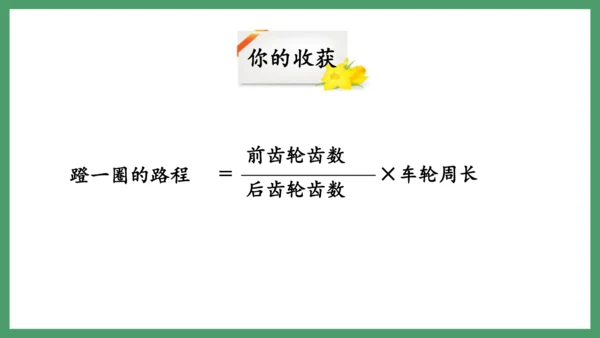 新人教版数学六年级下册自行车里的数学课件