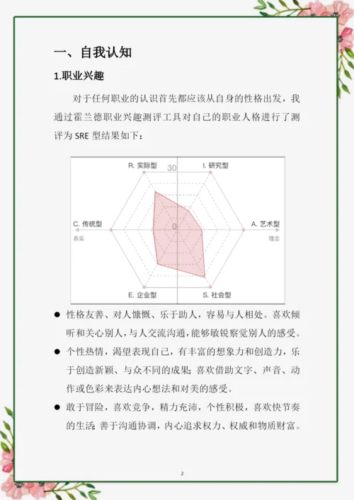 21页5500字音乐表演专业职业生涯规划.docx