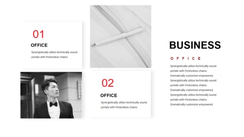 BUSINESS红色系列通用PPT模板