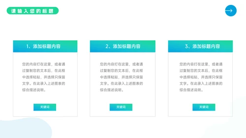 蓝绿渐变全屏转正述职报告PPT模板