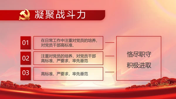 党政党支部年终工作总结汇报PPT党课