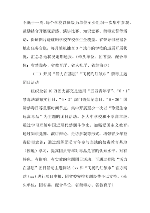 珍爱生命远离毒品青少年禁毒宣传教育活动方案.docx