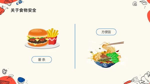 卡通幼儿园食品安全主题班会PPT课件全国食品安全法宣传周