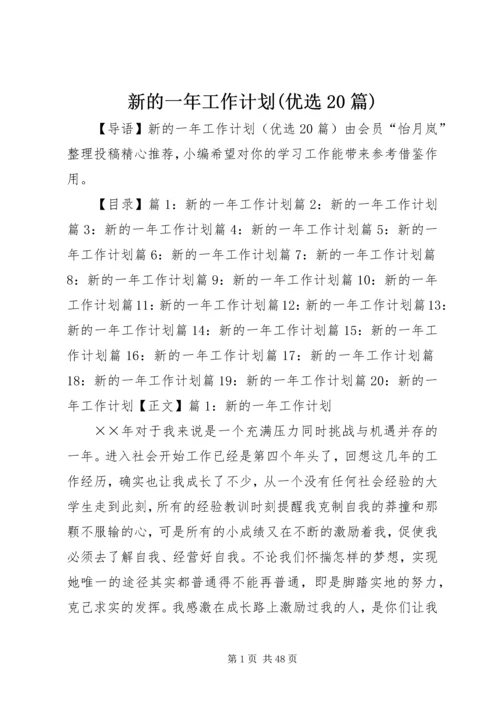 新的一年工作计划(优选20篇).docx