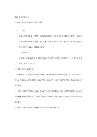 股份公司双规晋升制度.docx