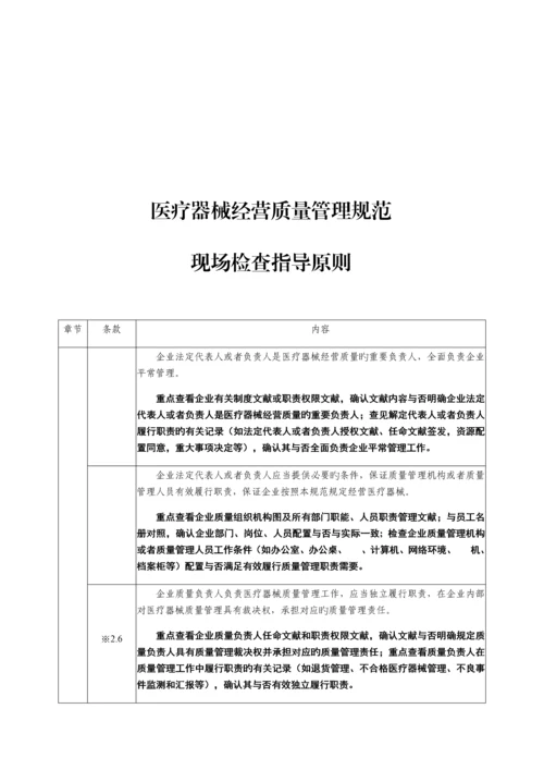 医疗器械经营质量管理规范现场检查指导原则.docx