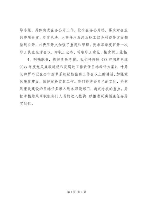 县烟草专卖局（分公司）学习贯彻全市系统纪检监察工作会议精神的情况汇报.docx