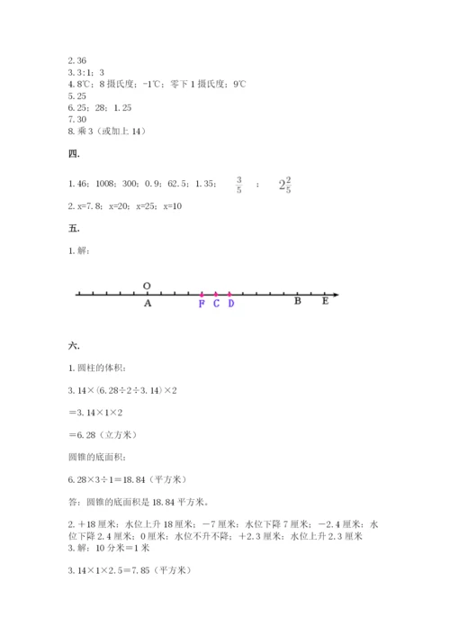 成都外国语学校小升初数学试卷带精品答案.docx