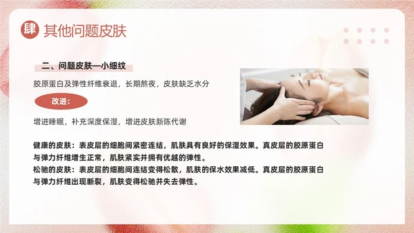 粉色简约美容知识培训大全PPT模板宣传PPT动态PPT