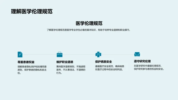 医学职业规划报告PPT模板