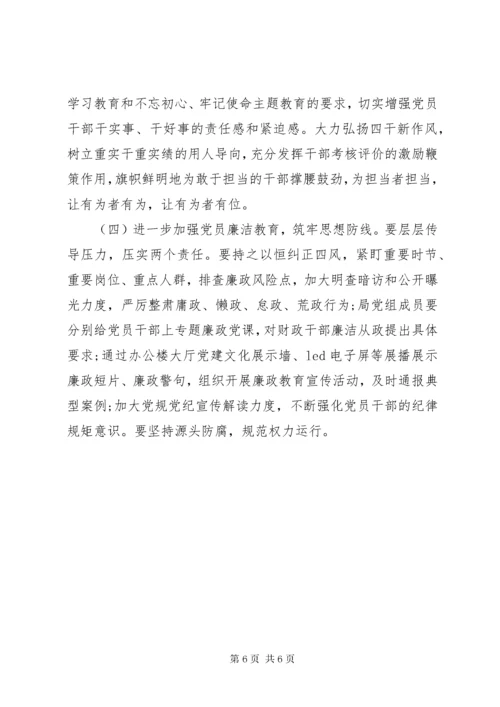 党建工作研讨会暨“加强党的政治建设”专题.docx