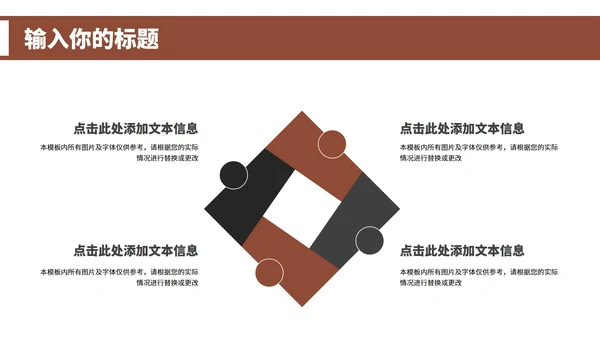 褐色商务风年度总结汇报PPT模板