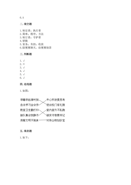 部编版道德与法治四年级上册期中测试卷附答案ab卷.docx