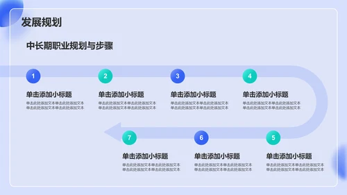 蓝色渐变风大学生自我介绍PPT模板