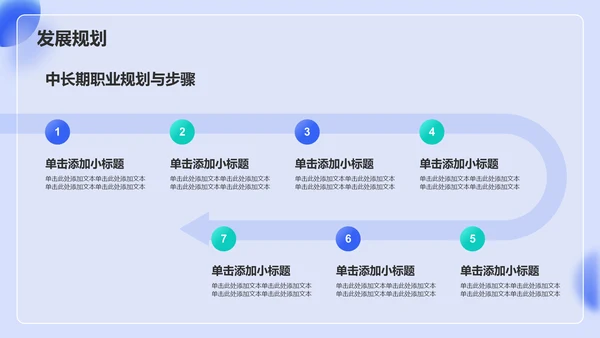 蓝色渐变风大学生自我介绍PPT模板