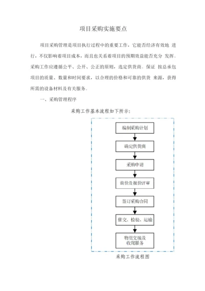 项目采购实施要点.docx