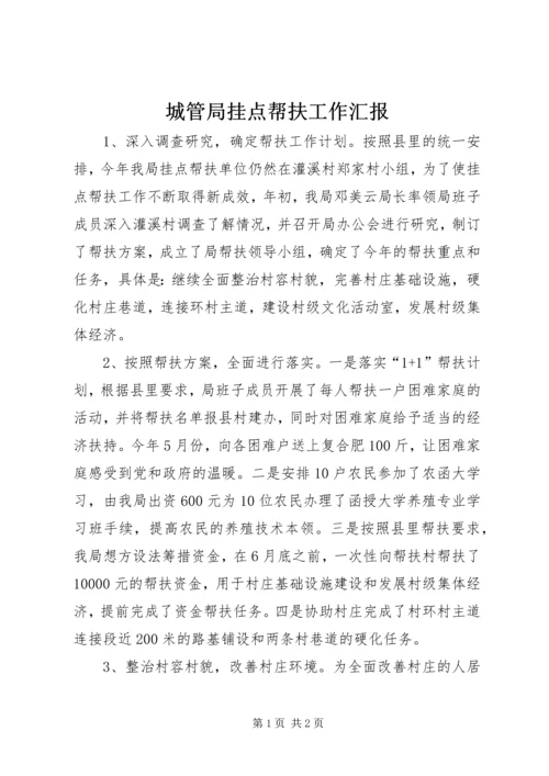 城管局挂点帮扶工作汇报.docx